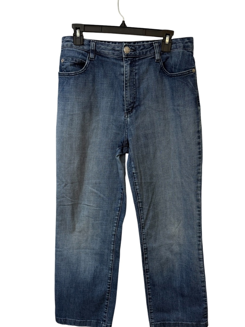 St. John Women's Blue Wide-Leg Jeans